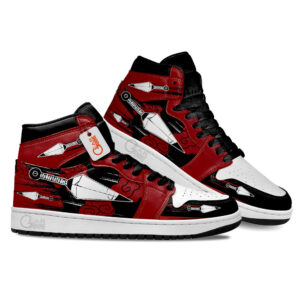 Japanese Ninja Kunai Red Clouds J1s Sneakers