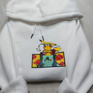 Anime Poke Embroidered Sweatshirt, Poke Shirt, Ninja Embroidered Hoodie