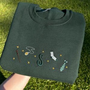 Fantasy Embroidered Sweatshirt, Wizard Sweatshirt, Bookish Hoodie
