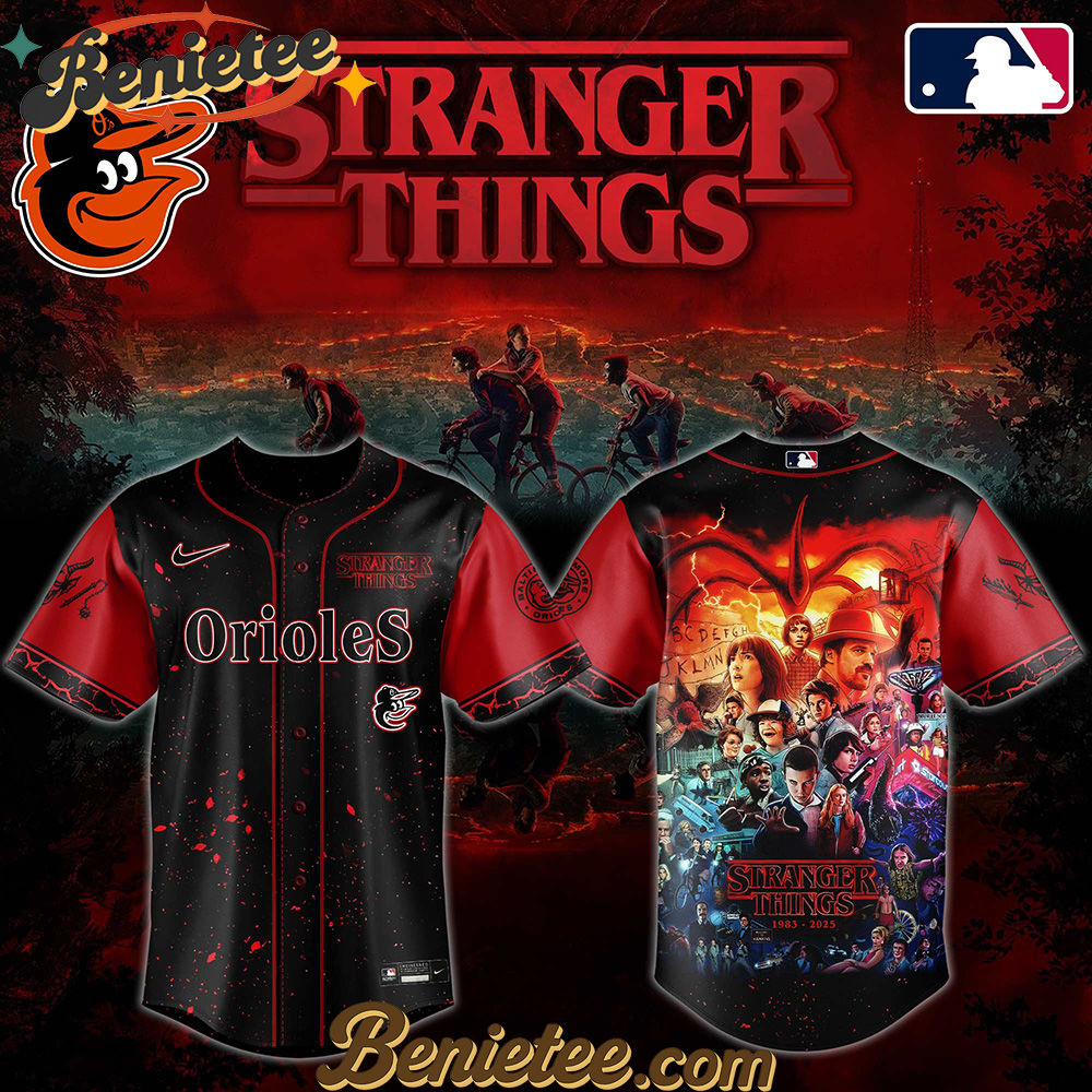 All Team MLB Baltimore Orioles x Stranger Things Baseball Jersey 2025 Editions Limited All Team MLB Baltimore Orioles x Stranger Things Baseball Jersey 2025 Editions Limited