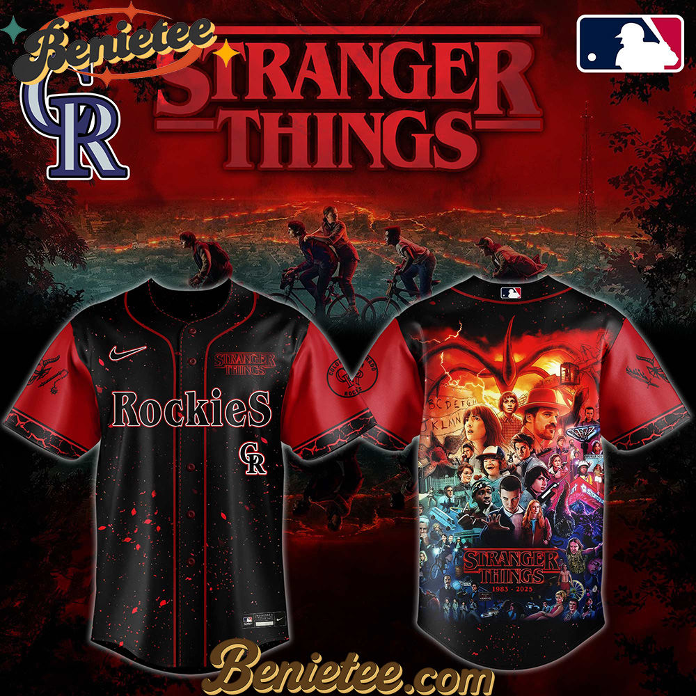 All Team MLB Colorado Rockies x Stranger Things Baseball Jersey 2025 Editions Limited All Team MLB Colorado Rockies x Stranger Things Baseball Jersey 2025 Editions Limited
