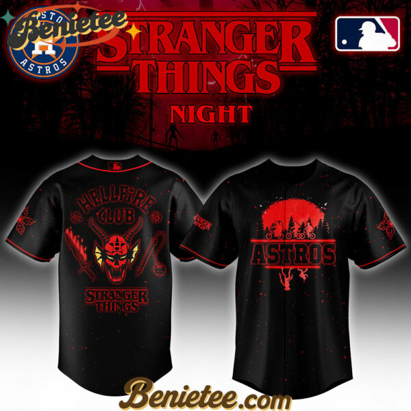 All Team MLB x Stranger Things Night Baseball Jersey Limited Edition