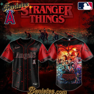 All Team MLB Los Angeles Angels x Stranger Things Baseball Jersey 2025 Editions Limited