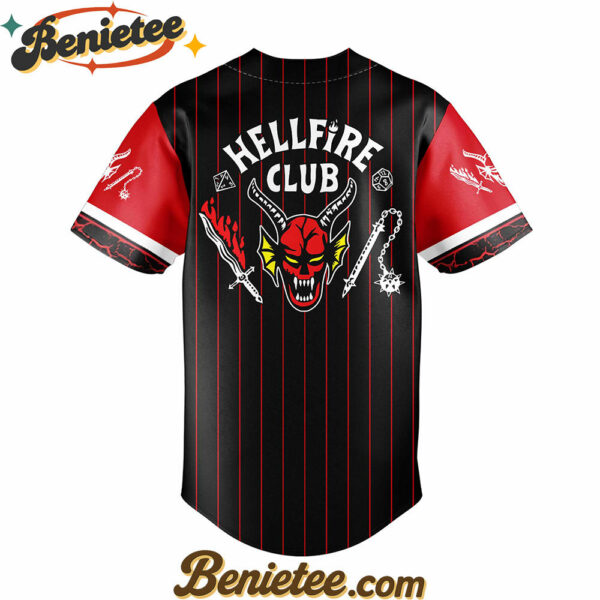 All Team MLB San Francisco Giants x Hellfire Club Redline Pinstripe Stranger Things Baseball Jersey