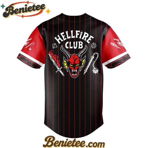 All Team MLB Toronto Blue Jays x Hellfire Club Redline Pinstripe Stranger Things Baseball Jersey