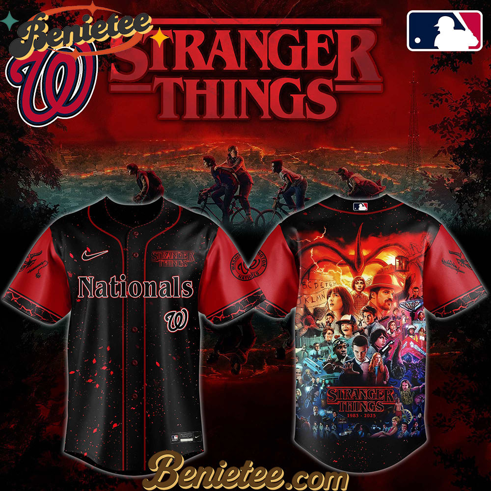 All Team MLB Washington Nationals x Stranger Things Baseball Jersey 2025 Editions Limited All Team MLB Washington Nationals x Stranger Things Baseball Jersey 2025 Editions Limited
