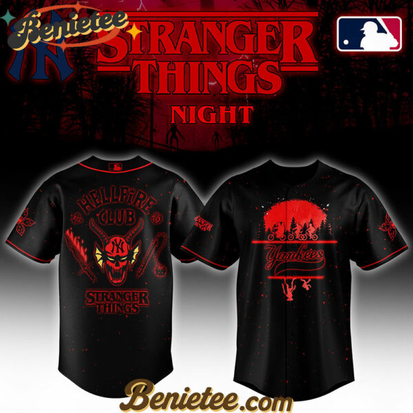All Team MLB x Stranger Things Night Baseball Jersey Limited Edition