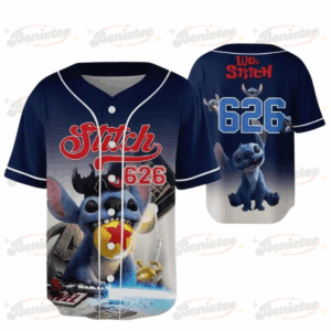 Cute Stitch Experiment 626 Lilo And Stitch 2025 Baseball Jersey