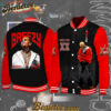 Breezy Bowl XX Tour Shoulder Chris Black Red Bomber Jacket, Personalized Chris Brown Tour Jacket, Chris Brown Breezy Bowl Bomber Jacket, Breezy Bowl XX 2025 Bomber Jacket