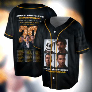 Jonas Brother I Heart Hot Dads Baseball Jersey, Jonas Brothers, Concert Tee, Jobros, Jonas Brothers tour