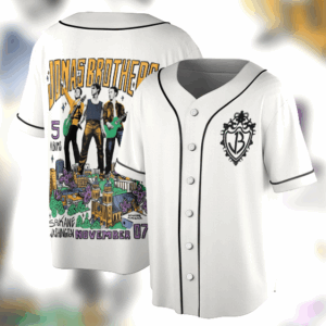 Jonas Bros 20th Annivesary Tour 2025 Baseball Jersey, Vintage Jonas Brothers Tour Shirt