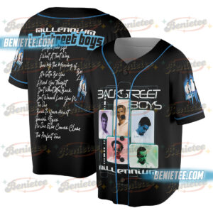 Backstreet Boys Millennium BSB Era Baseball Jersey, Concert 2025 Shirt