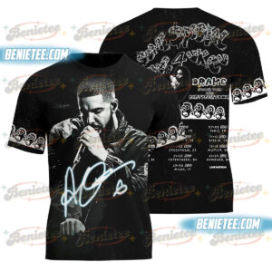 Drake With PARTYNEXTDOOR: Some Special Shows 4 World Tour Shirt 3D, 2025 tour Tee 3D