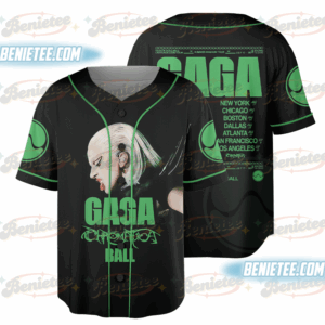 2025 Lady Gaga Mayhem Ball Tour Baseball Jersey