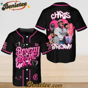 Personalized Breezy Bown Baseball Jersey - Breezy Bowl Tour XX Baseball Jersey, Chris Brown Baseball Jersey For Fans