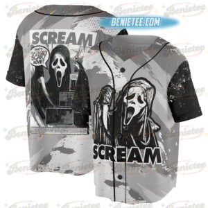 Vintage Ghostface Halloween Baseball Jersey, Funny Ghostface Jersey