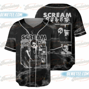 Myers Munch Baseball Jersey, Halloween Horror Cereal Jersey, Michael Mask Scary Movie Tee