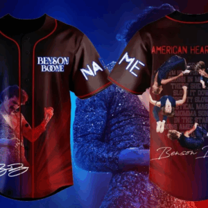 Personalized Benson Boone Heart Tour 2025 Gift For Fan Baseball Jersey