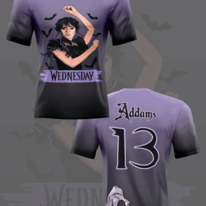 Wednesday Jersey, Halloween Movie Jersey, Horror Collection