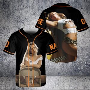Custom Name and Number Tate McRae Baseball Jersey, Miss Possessive Tour 2025 Jersey