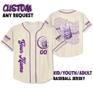 Custom Name and Number Benson Boone Moonbeam Ice Cream Mr Electric Tour 2025 Jersey