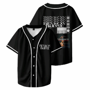 Custom Color Black And White Benson boone Merch Photo Baseball Tee Suit Unisex Fashion Summer T-Shirt Short Sleeve Shirts Tour Fan Merch
