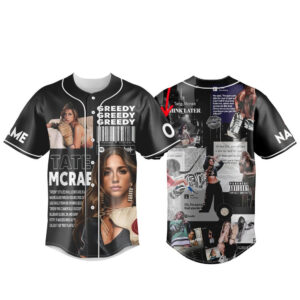 Tate McRae Greedy Custom Name Baseball Jersey