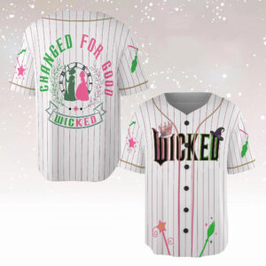 Wicked Witch Baseball Jersey, Changed For Good Shirt, Elphaba and Glinda Jersey, Shiz University Gift, Wicked Musical Movie Fan Gift