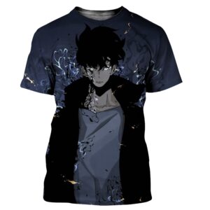 Solo Leveling Aesthetic Sung Jin Woo T Shirt Official Merch