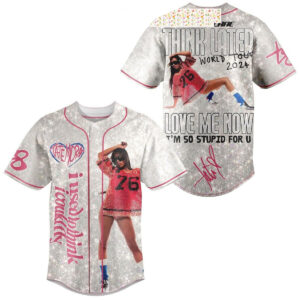Tate McRae Love Me Now Im So Stupid For U Baseball Jersey