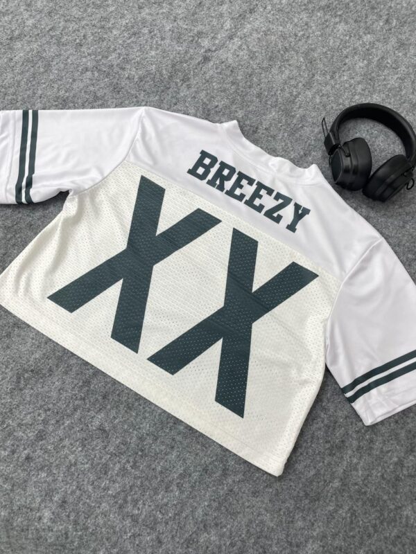 Personalized Chris Brown 2025 Croptop Mesh Football, Breezy Bowl XX Concert 2025 Croptop Mesh Football
