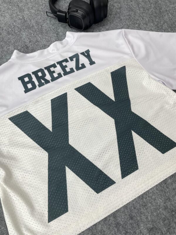 Personalized Chris Brown 2025 Croptop Mesh Football, Breezy Bowl XX Concert 2025 Croptop Mesh Football