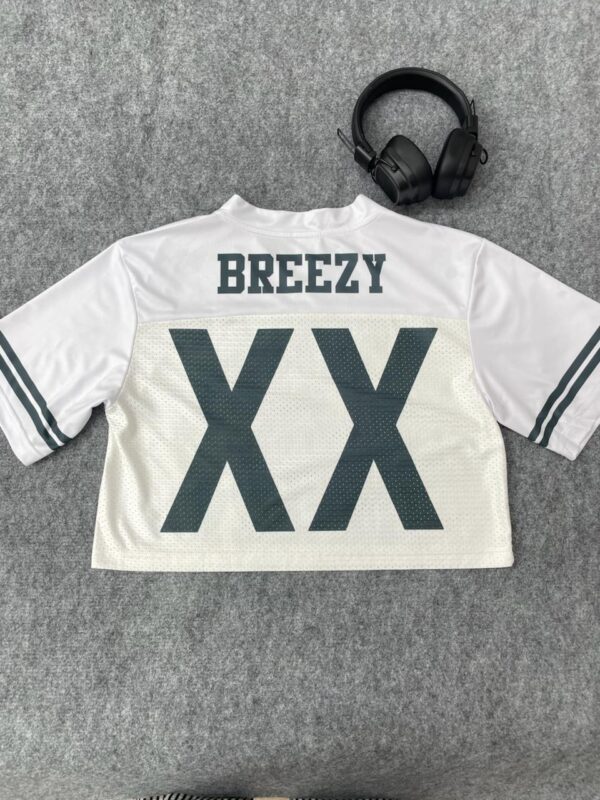 Personalized Chris Brown 2025 Croptop Mesh Football, Breezy Bowl XX Concert 2025 Croptop Mesh Football