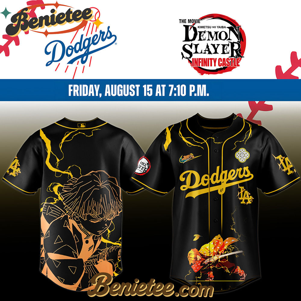 All Team MLB Los Angeles Dodgers x Demon Slayer Agatsuma Zenitsu Baseball Jersey 2025 v1 All Team MLB Los Angeles Dodgers x Demon Slayer Agatsuma Zenitsu Baseball Jersey 2025 v1