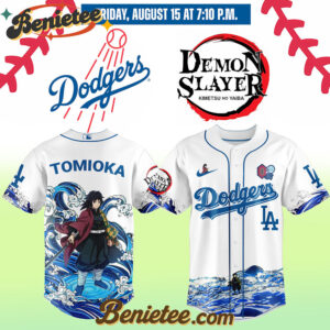 All Team MLB Los Angeles Dodgers x Demon Slayer Baseball Jersey 2025