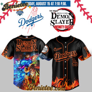 All Team MLB Los Angeles Dodgers x Demon Slayer Baseball Jersey 2025 v1