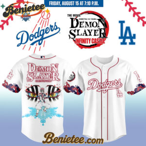 All Team MLB Los Angeles Dodgers x Demon Slayer Baseball Jersey 2025 v11