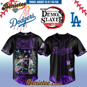 All Team MLB Los Angeles Dodgers x Demon Slayer Baseball Jersey 2025 v13