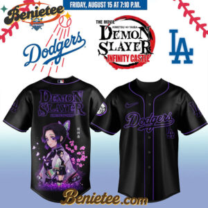 All Team MLB Los Angeles Dodgers x Demon Slayer Baseball Jersey 2025 v14