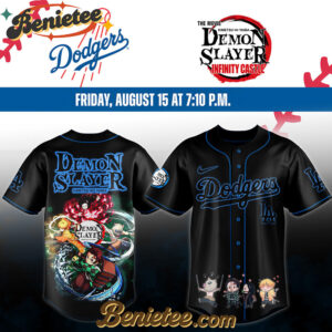 All Team MLB Los Angeles Dodgers x Demon Slayer Baseball Jersey 2025 v15