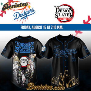 All Team MLB Los Angeles Dodgers x Demon Slayer Baseball Jersey 2025 v17