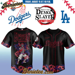 All Team MLB Los Angeles Dodgers x Demon Slayer Baseball Jersey 2025 v3