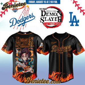 All Team MLB Los Angeles Dodgers x Demon Slayer Baseball Jersey 2025 v9