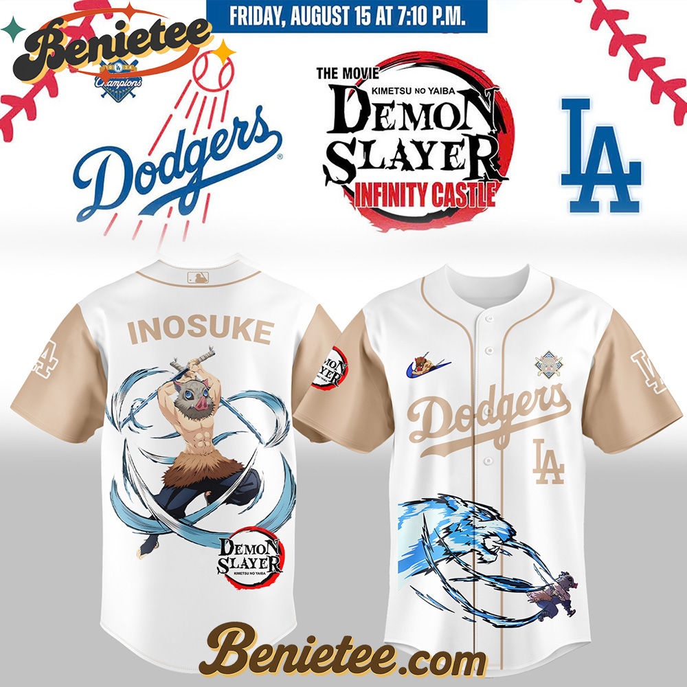 All Team MLB Los Angeles Dodgers x Demon Slayer Hashibira Inosuke Baseball Jersey 2025 All Team MLB Los Angeles Dodgers x Demon Slayer Hashibira Inosuke Baseball Jersey 2025