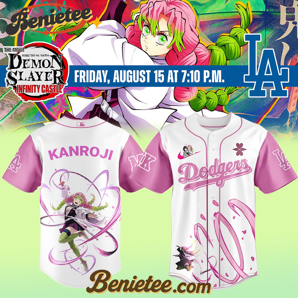 All Team MLB Los Angeles Dodgers x Demon slayer Baseball Jersey All Team MLB Los Angeles Dodgers x Demon slayer Baseball Jersey