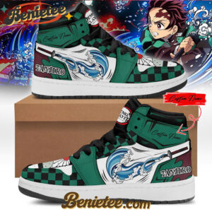 All Team MLB Los Angeles Dodgers x Demon slayer Sneakers Air Jordan High Top Shoes v2