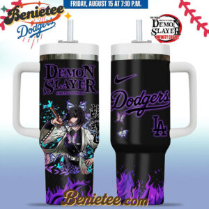 All Team MLB Los Angeles Dodgers x Demon slayer Stanley Tumbler 40oz v1