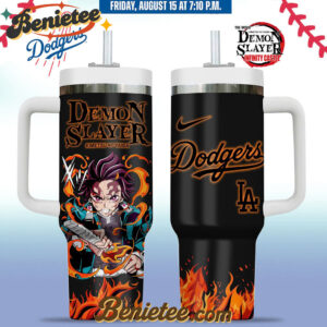 All Team MLB Los Angeles Dodgers x Demon slayer Stanley Tumbler 40oz v5
