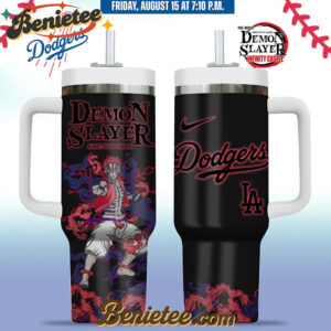 All Team MLB Los Angeles Dodgers x Demon slayer Stanley Tumbler 40oz v7