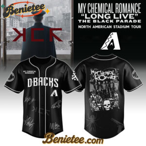 Arizona Diamondbacks x My Chemical Romance 'Long Live The Black Parade' North American Stadium Tour Baseball Jersey